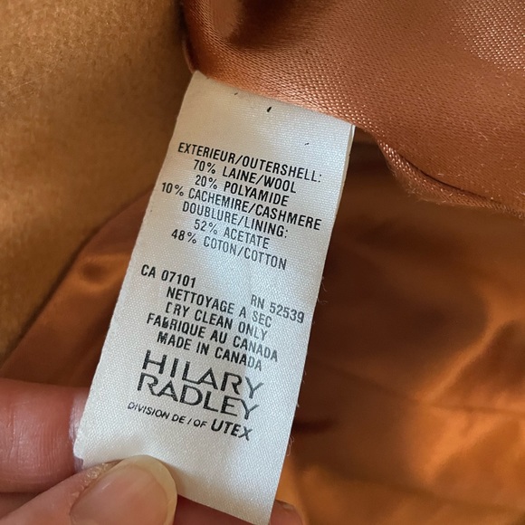 Hilary Radley Cashmere Coat. Size XL. - Picture 8 of 8